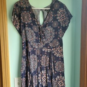Torrid dress navy blue dress size 00 (size10)